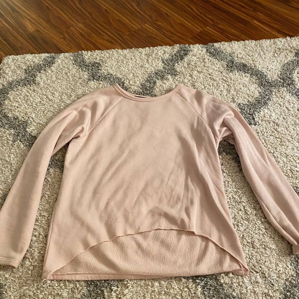 pink sweatshirt